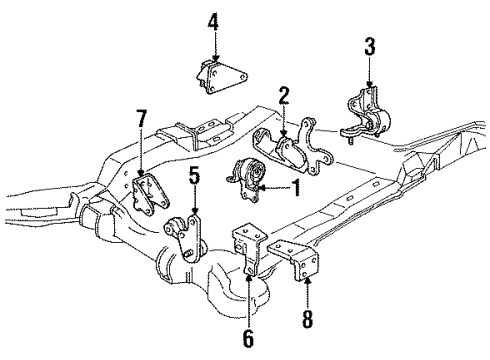 1993 Buick LeSabre Guide, Trans Oil Cooler Hoses Diagram for 25535190