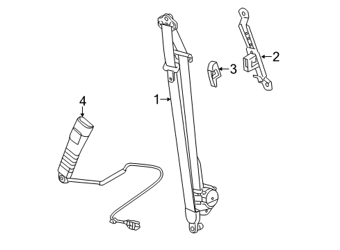 2015 Chevy Captiva Sport Front Seat Belts Diagram