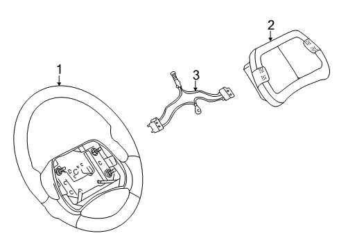 2002 Chevy Camaro Steering Column, Steering Wheel Diagram 3 - Thumbnail