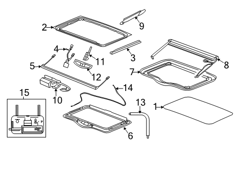 2009 Chevy Colorado Sunroof Diagram 2 - Thumbnail