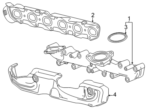 2022 GMC Yukon XL Exhaust Manifold Diagram 2 - Thumbnail