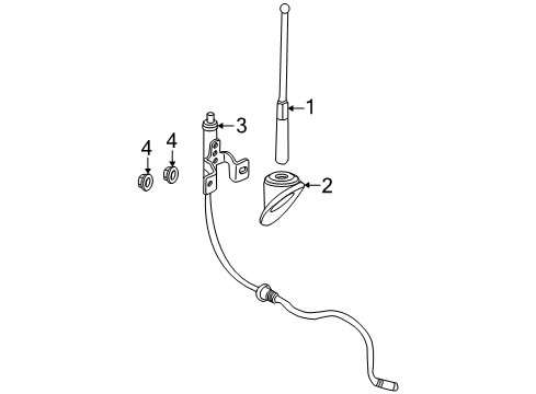 2007 Saturn Vue Antenna & Radio Diagram 2 - Thumbnail