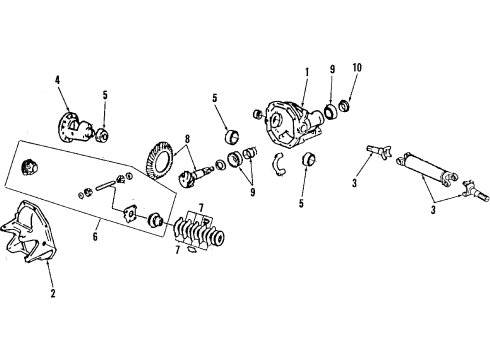 1993 Chevy Corvette Yoke Assembly, Propeller. Shaft Pinion (End) Diagram for 10067311