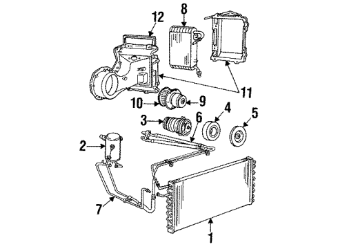 1986 GMC C3500 Air Conditioner Diagram