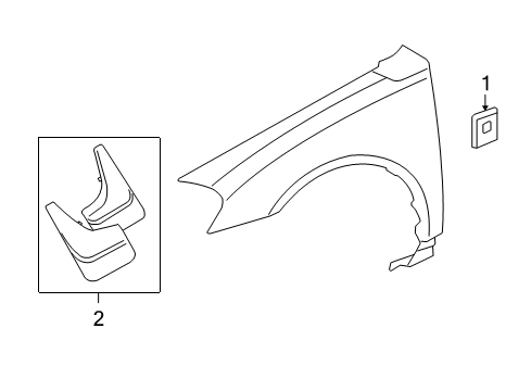 2006 Chevy Impala Exterior Trim - Fender Diagram