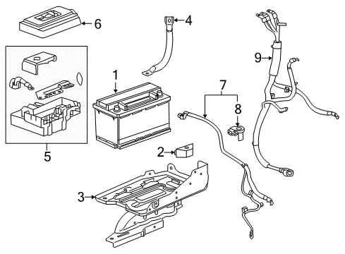 2016 Cadillac Escalade ESV Battery Diagram 2 - Thumbnail