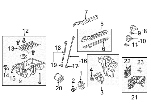 2012 Chevy Equinox Crankshaft & Bearings Diagram