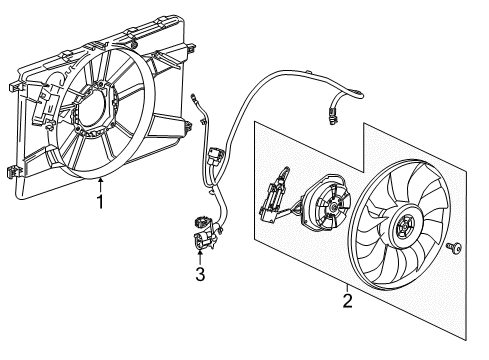 2015 Chevy Cruze Cooling System, Radiator, Water Pump, Cooling Fan Diagram 6 - Thumbnail