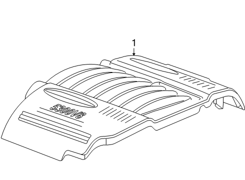 2008 Buick LaCrosse Engine Appearance Cover Diagram