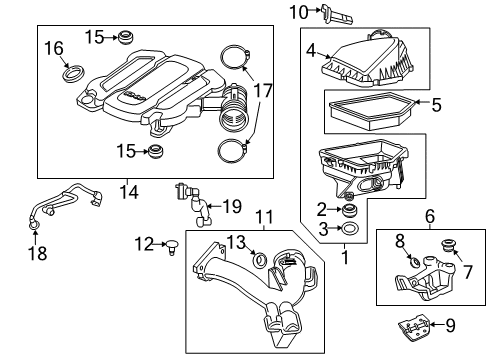 2017 Buick LaCrosse Air Intake Diagram