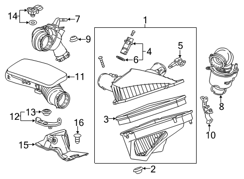 2018 Cadillac CTS Air Intake Diagram 3 - Thumbnail