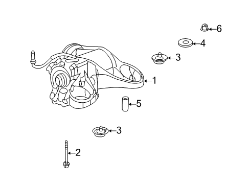 2004 Pontiac Montana Axle & Differential - Rear Diagram