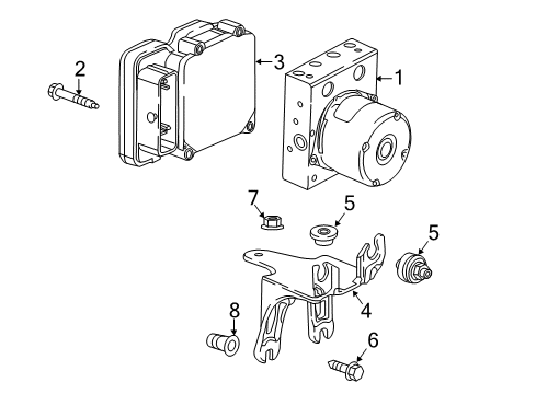 2016 Cadillac CT6 ABS Components, Electrical Diagram