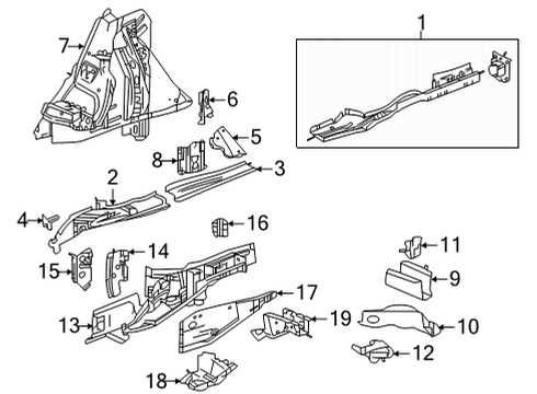 2023 Buick Envision Rear Floor & Rails Diagram 2 - Thumbnail