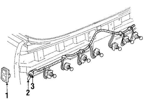 1988 Chevy Caprice License Lamps Diagram 3 - Thumbnail