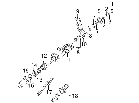 2009 Cadillac DTS Shaft & Internal Components Diagram 1 - Thumbnail