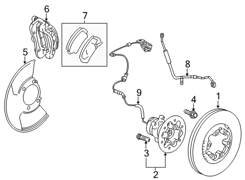 2011 Chevy Colorado Front Brakes Diagram 1 - Thumbnail