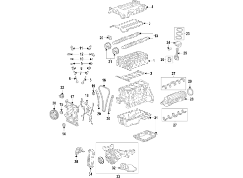 2022 Chevy Trax Engine Parts & Mounts, Timing, Lubrication System Diagram 2 - Thumbnail