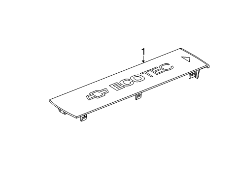 2018 Chevy Sonic Engine Appearance Cover Diagram