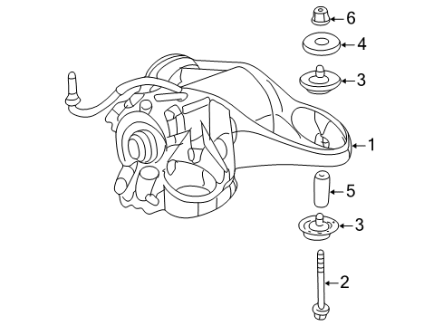 2005 Chevy Venture Axle & Differential - Rear Diagram