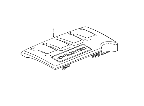 2016 Chevy Sonic Engine Appearance Cover Diagram 1 - Thumbnail