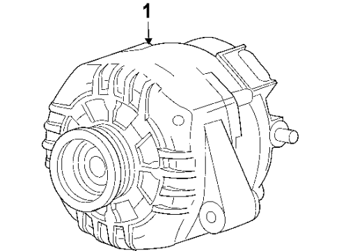 2010 Buick Lucerne Alternator Diagram 1 - Thumbnail