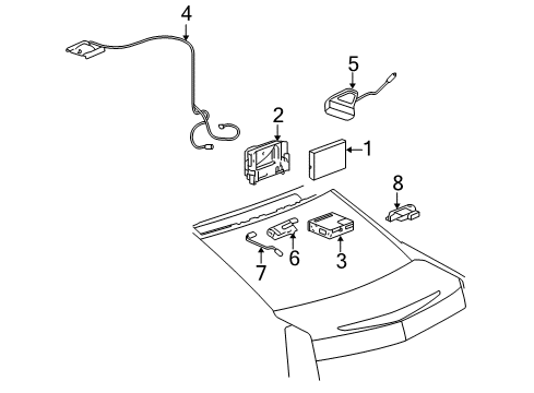 2009 Cadillac CTS Navigation System Diagram