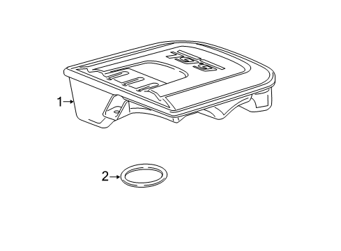 2011 GMC Sierra 3500 HD Cover Assembly, Upper Intake Manifold Diagram for 20989145