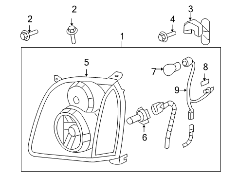 2011 GMC Yukon Headlamps, Electrical Diagram 1 - Thumbnail