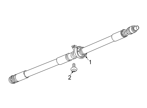 2023 GMC Acadia Drive Shaft - Rear Diagram