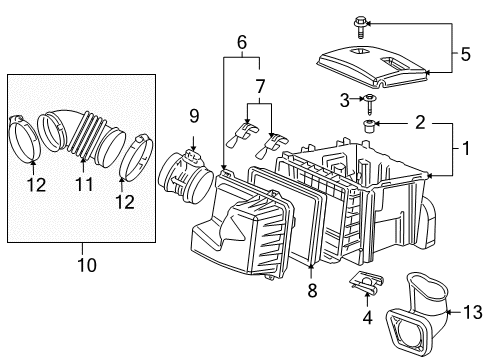 2007 Buick Terraza Air Intake Diagram