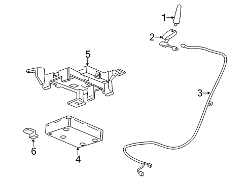 2012 GMC Savana 3500 Communication System Components Diagram