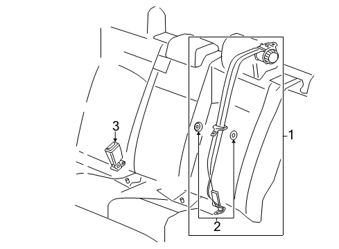 2015 Chevy Volt Rear Seat Belts Diagram