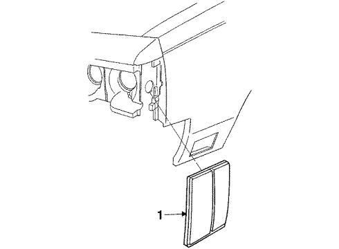 1984 Oldsmobile Custom Cruiser Side Marker Lamps, Electrical Diagram