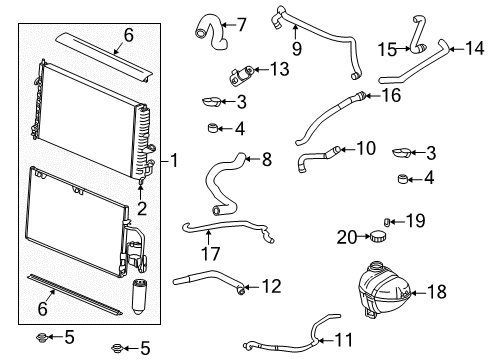 2001 Saturn LW300 Hose Asm,Heater Inlet Rear Diagram for 22703745