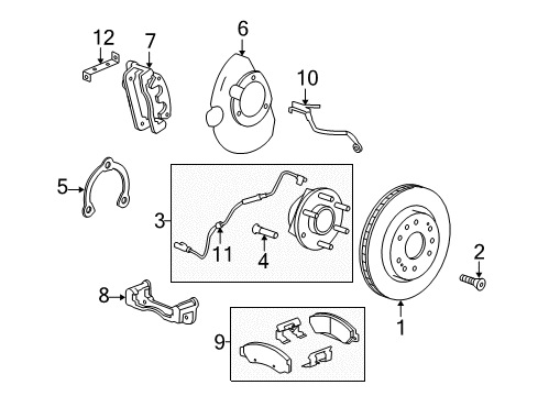 2017 Chevy Silverado 1500 Hose Assembly, Front Brk Diagram for 84331227