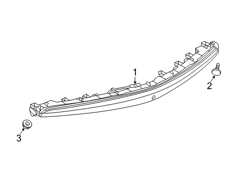 2018 Cadillac XTS Lamp Assembly, High Mt Stop Diagram for 84366727