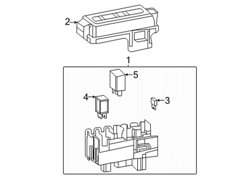 2021 GMC Sierra 3500 HD COVER ASM-ACSRY WRG J/BLK Diagram for 85154548