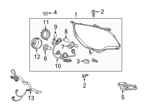 2012 Chevy Equinox Bulbs Diagram