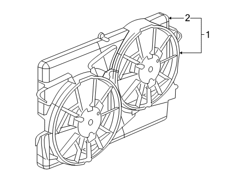 2004 Saturn Ion Cooling System, Radiator, Water Pump, Cooling Fan Diagram