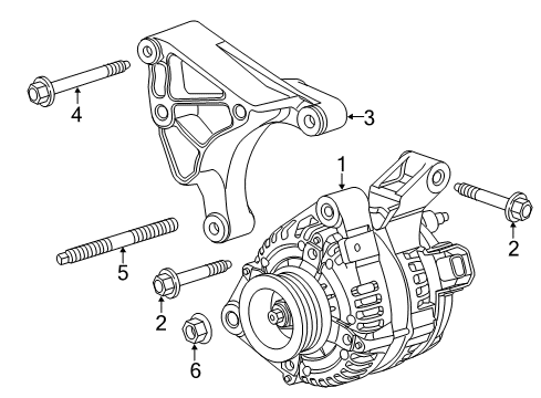 2014 Chevy Camaro Alternator Diagram 2 - Thumbnail