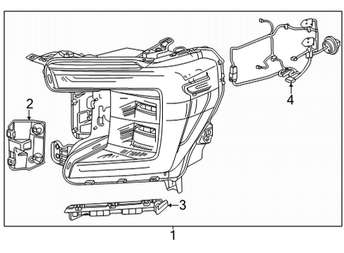 2022 GMC Yukon XL Headlamps, Electrical Diagram 2 - Thumbnail