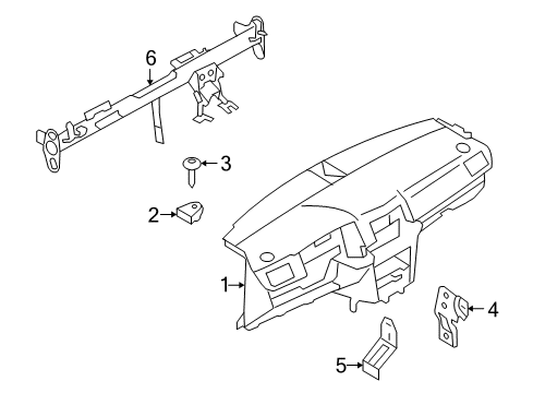 2008 Saturn Astra Cluster & Switches, Instrument Panel Diagram