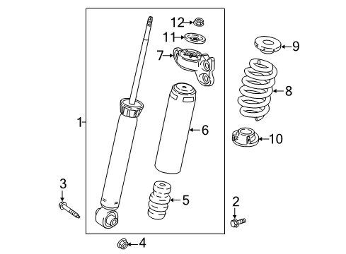 2019 Buick LaCrosse Shocks & Components - Rear Diagram