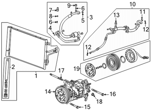 2024 Cadillac CT5 Condenser, Compressor & Lines Diagram 3 - Thumbnail