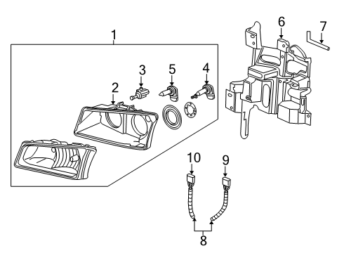 2007 Chevy Silverado 3500 Classic Bulbs Diagram