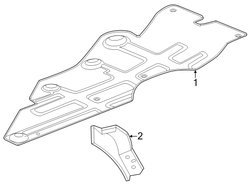 2024 Chevy Trax Splash Shields Diagram