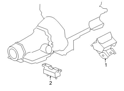 2010 GMC Yukon Engine & Trans Mounting Diagram 2 - Thumbnail