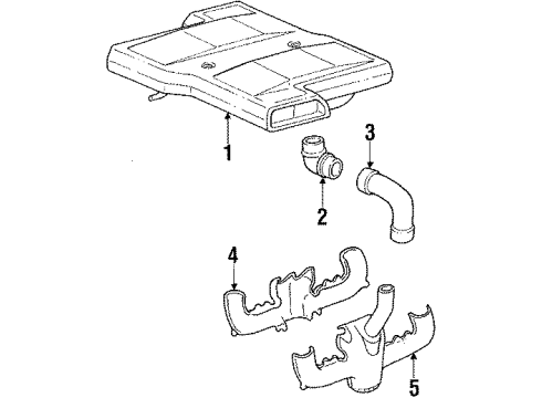 1984 Chevy Corvette Cleaner Assembly, Air Diagram for 25041409