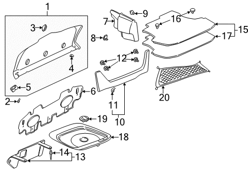 2001 Pontiac Bonneville COVER, Child Safety Seat Diagram for 25720851